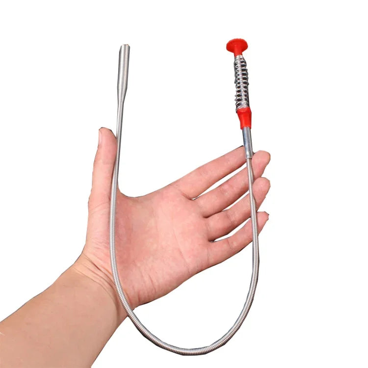 Bàn chải dây kim loại cầm tay làm sạch bồn rửa bếp, thiết bị thông cống, 60cm
