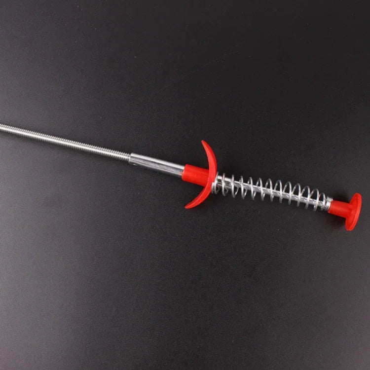 Bàn chải dây kim loại cầm tay làm sạch bồn rửa bếp, thiết bị thông cống, 60cm