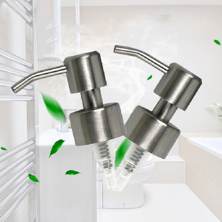 Đầu bơm bình đựng xà phòng inox, vòi ren, đầu bơm
