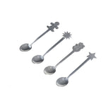 Bộ 2 Bộ Dao Muỗng Nĩa Giáng Sinh Sáng Tạo Bằng Thép Không Gỉ Bộ 4 Món