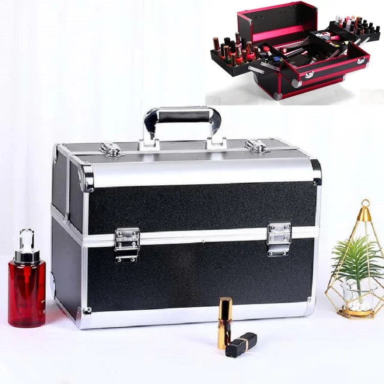 Hộp Trang Điểm Chuyên Nghiệp Hộp Dụng Cụ Làm Đẹp Salon Móng Tay, Đỏ Ma Thuật, Hồng San Hô, Đen Thanh Lịch, Hồng Quý Phái, Đen Kích Thước Lớn, Hồng Kích Thước Lớn