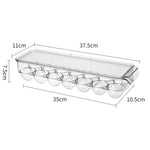 Hộp đựng thực phẩm tủ lạnh nhà bếp có nắp, hộp đựng trứng 14 ngăn