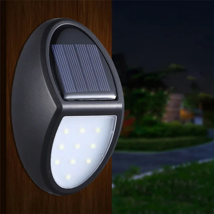 Đèn tường sân ngoài trời cảm biến chuyển động IP65 chống nước, 10 đèn LED SMD 2835 năng lượng mặt trời