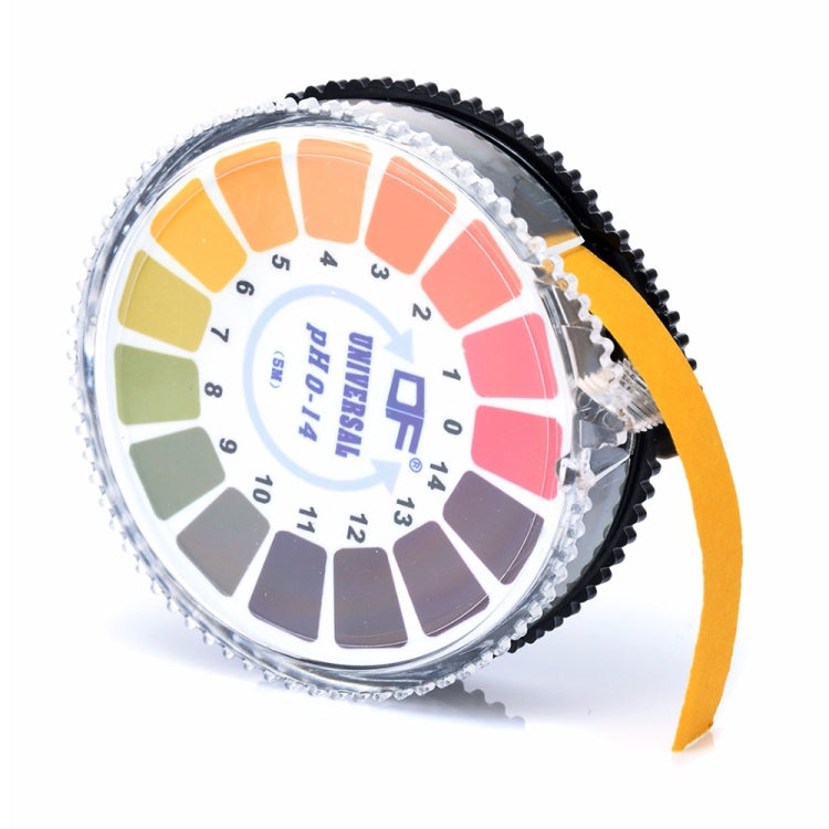 Giấy thử pH 0-14 dài 5 mét, giấy chỉ thị axit kiềm dùng để kiểm tra nước, nước tiểu, nước bọt, bộ dụng cụ phân tích đo quỳ tím
