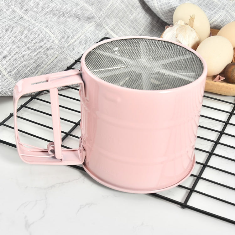 Rây bột bằng thép không gỉ, dụng cụ nướng, rây bột nhấn tay