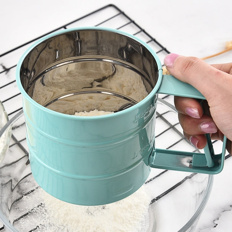 Rây bột bằng thép không gỉ, dụng cụ nướng, rây bột nhấn tay
