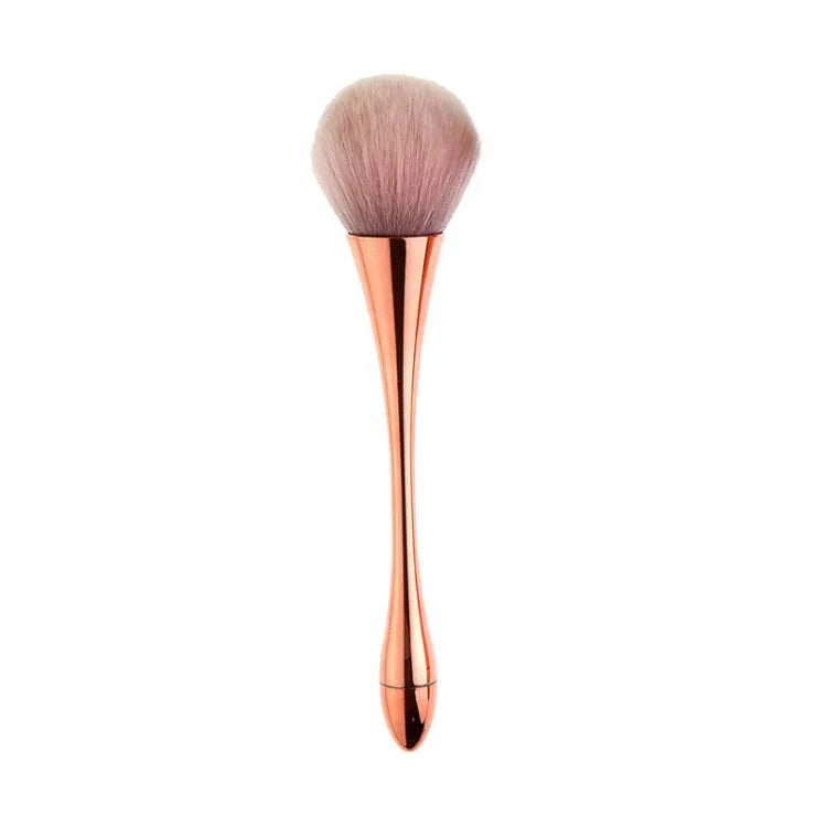 Bàn chải làm sạch bụi móng tay, dụng cụ tẩy nhũ móng tay, bột gel UV, cọ móng acrylic, dụng cụ làm móng, màu vàng hồng, lông màu vàng hồng, đỏ, hồng eo nhỏ, eo nhỏ màu đen, màu chuyển sắc