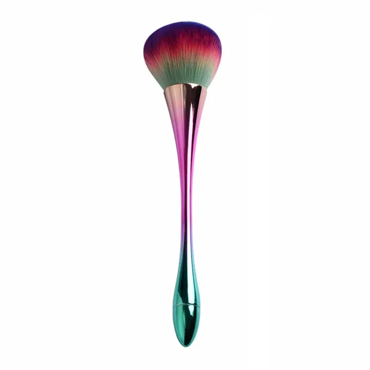 Bàn chải làm sạch bụi móng tay, dụng cụ tẩy nhũ móng tay, bột gel UV, cọ móng acrylic, dụng cụ làm móng, màu vàng hồng, lông màu vàng hồng, đỏ, hồng eo nhỏ, eo nhỏ màu đen, màu chuyển sắc