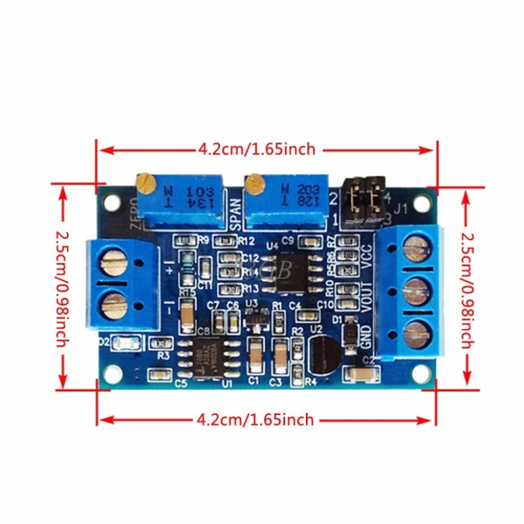 Mô-đun chuyển đổi dòng điện sang điện áp 0 / 4-20mA sang 0-3.3V5V10V Bộ truyền tín hiệu chuyển đổi điều chỉnh, 0 / 4-20mA sang 0-3.3V5V10V
