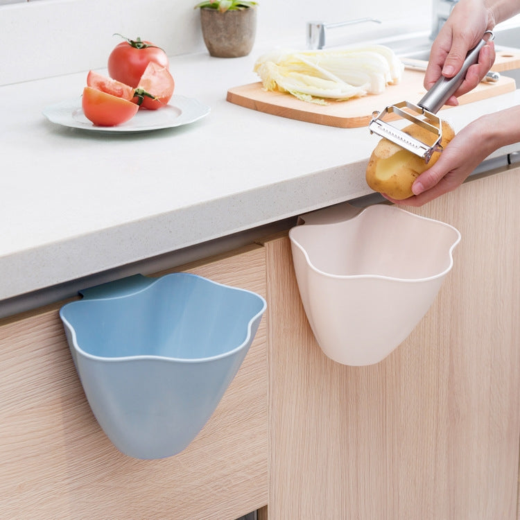 Giá treo thùng rác cửa tủ bếp, thùng rác treo cửa tủ, màu xám, xanh dương, hồng