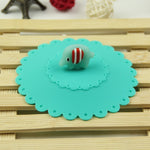 Nắp Cốc Silicone Hình Voi Hoạt Hình Chống Bụi Và Chống Rò Rỉ, Hình Voi