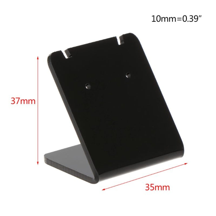 Bộ 10 giá đỡ trưng bày bông tai hình chữ L, hình chữ nhật bằng acrylic chuyên nghiệp cho trang sức bông tai