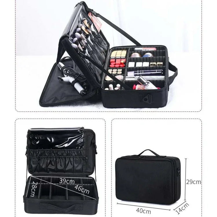 Makeup Bag Embroidery Manicure Portable Clapboard Toolbox, Large