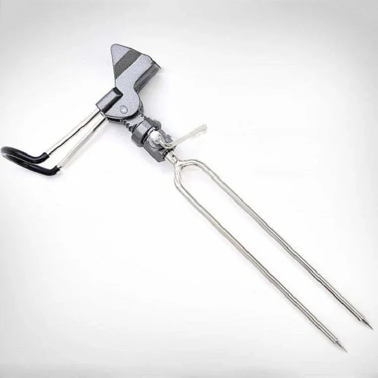 Giá đỡ câu cá bằng thép không gỉ, giá đỡ cần câu ném, cần câu biển, cần câu tay, màu xám B