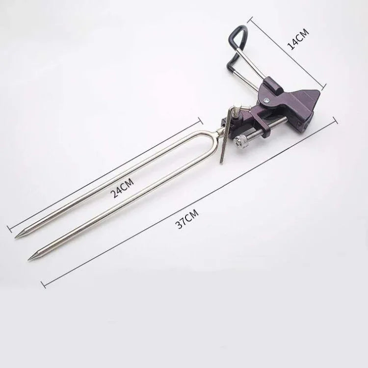 Giá đỡ câu cá bằng thép không gỉ, giá đỡ cần câu ném, cần câu biển, cần câu tay, màu xám B