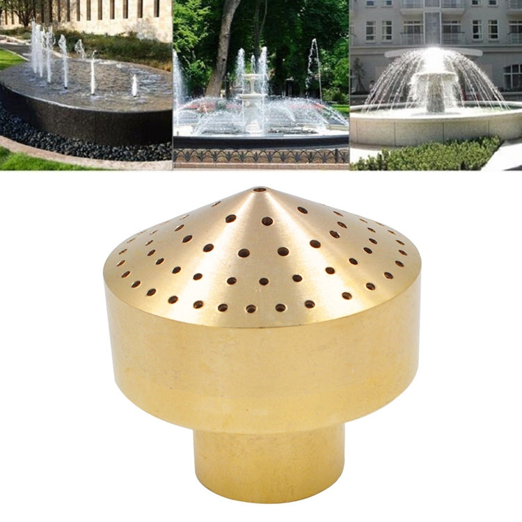 Đầu Phun Nước Lớp Pháo Hoa Bằng Đồng Nguyên Chất Cho Đài Phun Cảnh Quan, 4 Điểm, 6 Điểm, 1 Inch, 1.5 Inch
