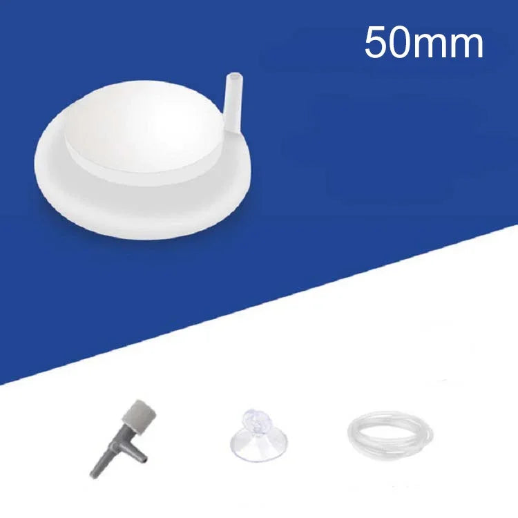Đĩa đá khí nano bể cá tạo bọt oxy, 45mm, 50mm, 100mm, 150mm, 200mm