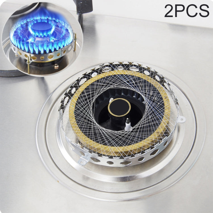 2 Chiếc Vòng Gas Bằng Thép Không Gỉ Cho Bếp Gas Chống Cháy Chống Gió Tiết Kiệm Năng Lượng, Vòng Gas Thép
