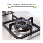 2 Chiếc Vòng Gas Bằng Thép Không Gỉ Cho Bếp Gas Chống Cháy Chống Gió Tiết Kiệm Năng Lượng, Vòng Gas Thép
