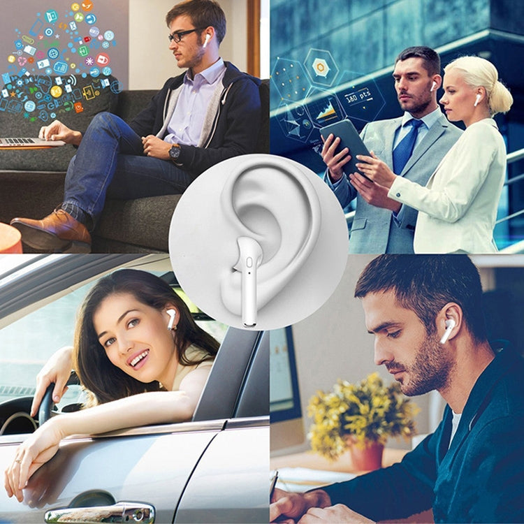 Tai nghe Bluetooth không dây I7s Binaural TWS kèm hộp sạc mạ