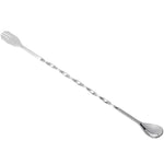 2 Chiếc Muỗng Nĩa Tay Cầm Dài Bằng Thép Không Gỉ Dụng Cụ Khuấy Đá Cocktail Hai Đầu, Que Khuấy Rượu