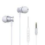 Tai nghe Langsdom M305 Bass cho điện thoại 3.5mm, tai nghe kim loại nhét tai có mic HD, tai nghe earbuds cho Xiaomi iPhone Samsung