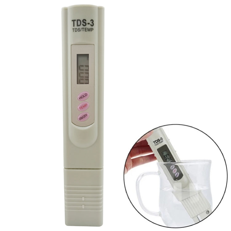 Máy đo TDS kỹ thuật số, thiết bị kiểm tra chất lượng nước lọc, đo độ tinh khiết và khoáng chất trong nước uống