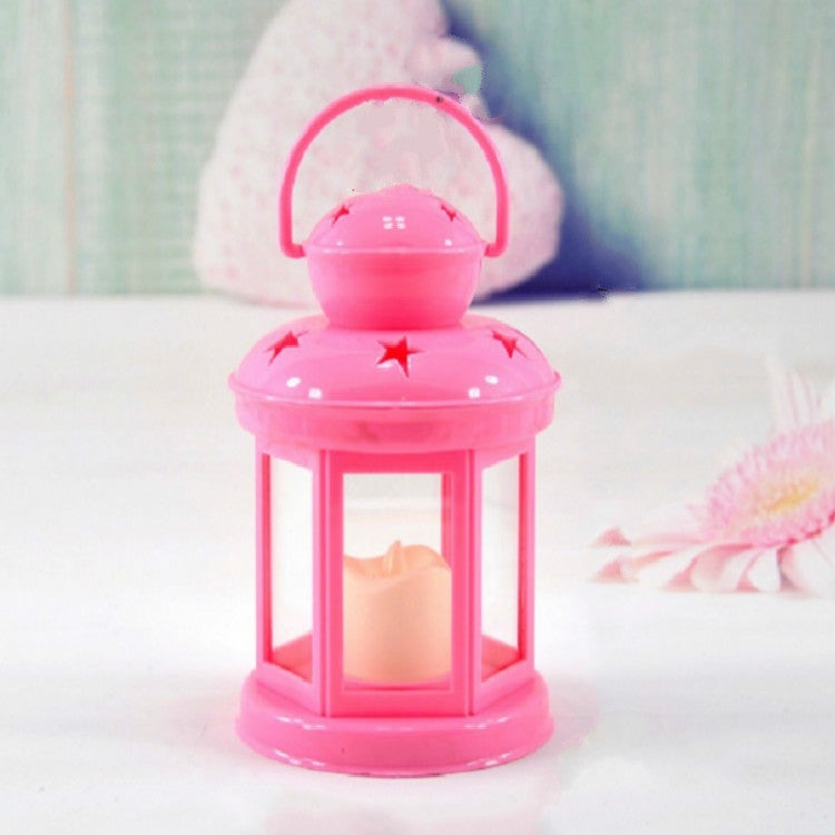 Đế nến sắt hình ngôi sao rỗng thủ công kim loại đế nến di động trang trí