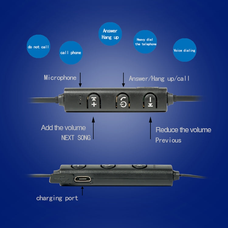 Tai nghe Bluetooth không dây AiWei BT-01 có mic, tai nghe thể thao móc tai