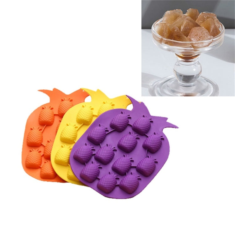 Bộ 5 Khuôn Làm Đá Silicone Hình Dứa Sáng Tạo, Giao Màu Ngẫu Nhiên, Khuôn Làm Đá Hình Dứa