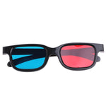 10 chiếc kính 3D khung đen đa năng, kính anaglyph đỏ xanh cyan 0.2mm cho xem phim và chơi game DVD