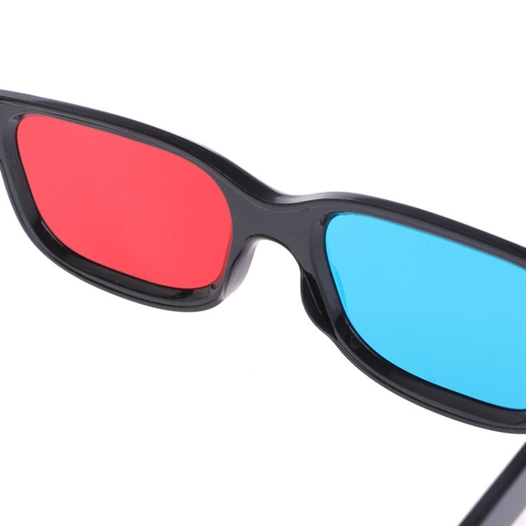 10 chiếc kính 3D khung đen đa năng, kính anaglyph đỏ xanh cyan 0.2mm cho xem phim và chơi game DVD