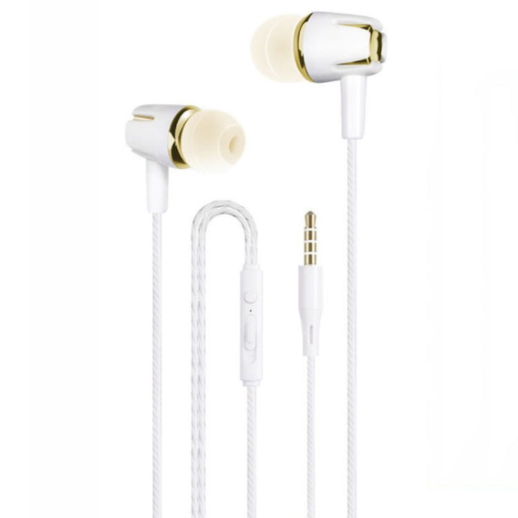 Tai nghe có dây 3.5mm earbuds âm thanh stereo, tai nghe kim loại bass có mic cho điện thoại thông minh