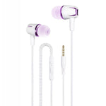 Tai nghe có dây 3.5mm earbuds âm thanh stereo, tai nghe kim loại bass có mic cho điện thoại thông minh