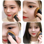 Cọ nền cánh hoa, cọ trang điểm BB cream, cọ phấn bột rời, bộ cọ trang điểm phẳng, màu đen, hồng