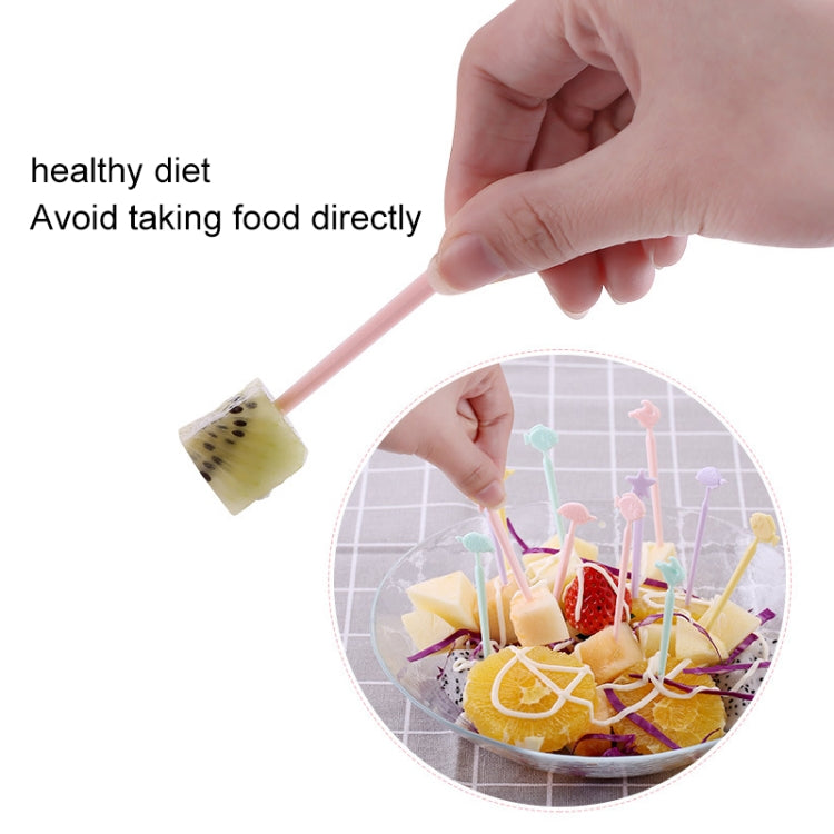 Dấu nĩa bánh trái cây hoạt hình động vật sáng tạo, giao màu ngẫu nhiên