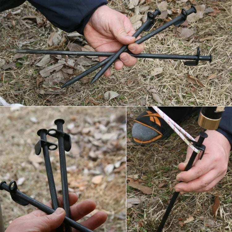 5 Cái Đinh Lều Cắm Trại Ngoài Trời Dài Tăng Cường Bằng Thép, 20cm