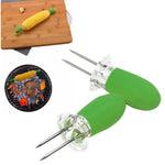 5 đôi nĩa ngô inox ngoài trời cho BBQ, nĩa trái cây, dụng cụ ngô