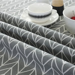 Khăn trải bàn tròn polyester cotton chống bụi, vải cotton và lanh in họa tiết, đường kính 100cm, 120cm, 150cm