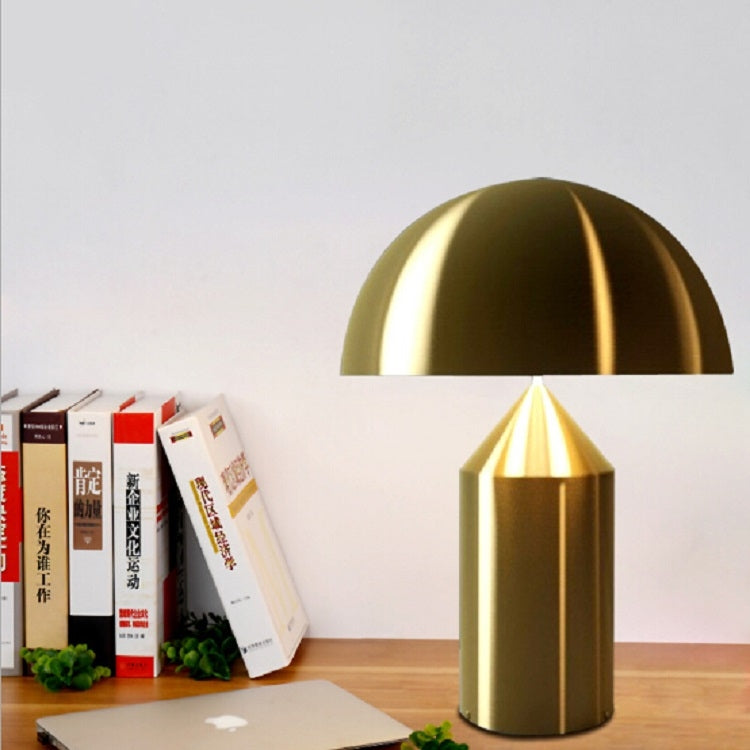 Đèn bàn kim loại LED E14 hình nấm trang trí phòng ngủ, phích cắm EU, S Đen, L Đen, S Trắng, L Trắng, S Vàng, L Vàng