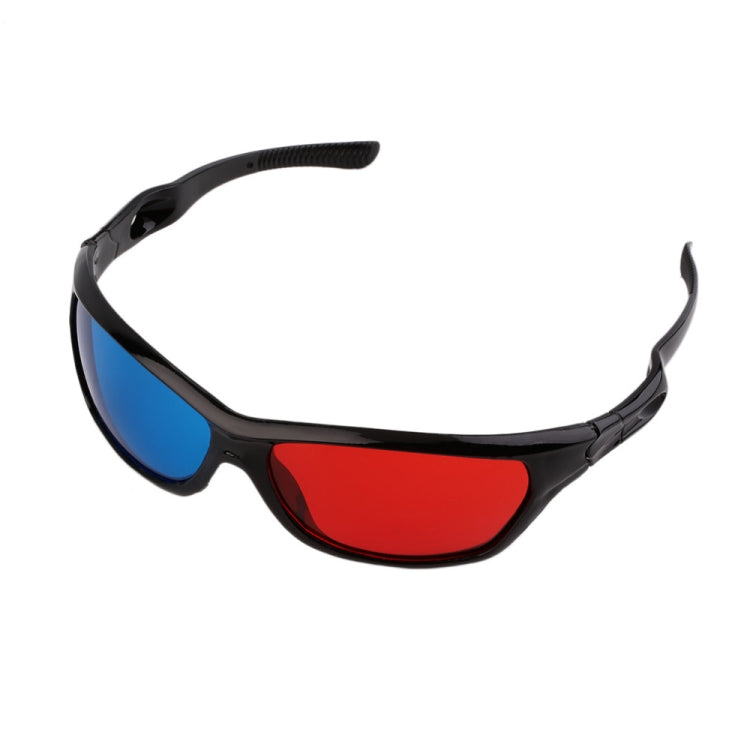 2 chiếc kính nhựa 3D đa năng gọng đen kính 3D cho phim anaglyph chiều sâu trò chơi DVD video, 2 chiếc đa năng