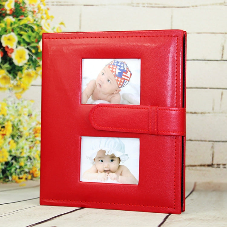 Album ảnh gia đình hàng ngày bằng da PU 6 inch với túi sáng tạo