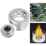 Bếp dã ngoại ngoài trời bằng thép không gỉ, bếp rượu mini có nắp