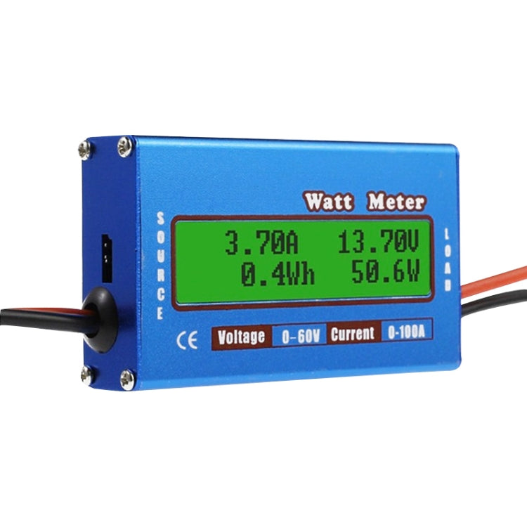 Đồng hồ đo công suất chính xác cao cho mô hình máy bay, dòng liên tục 0-100A, điện áp 0-60V, dòng 50A