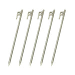 Cọc lều bạt dã ngoại ngoài trời bằng thép không gỉ bền 30cm cho cắm trại du lịch, phụ kiện lều