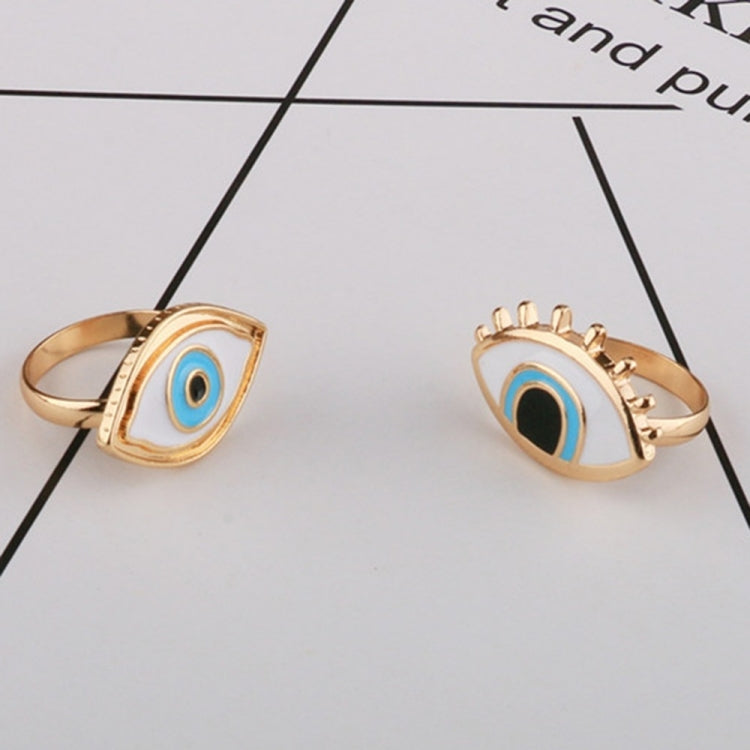 Nhẫn punk nhựa resin mắt quỷ Thổ Nhĩ Kỳ