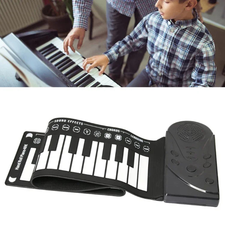 Đàn Piano Cuộn Tay 49 Phím Di Động Có Loa Cho Trẻ Em Người Mới Tập Luyện Đàn Piano Điện Tử, Đàn Piano Cuộn Tay 49 Phím