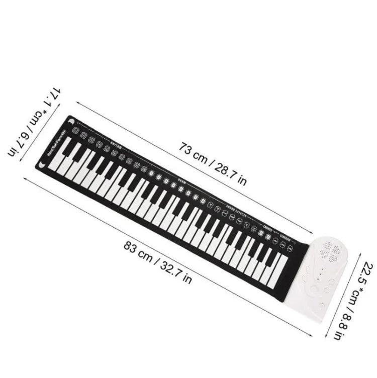 Đàn Piano Cuộn Tay 49 Phím Di Động Có Loa Cho Trẻ Em Người Mới Tập Luyện Đàn Piano Điện Tử, Đàn Piano Cuộn Tay 49 Phím