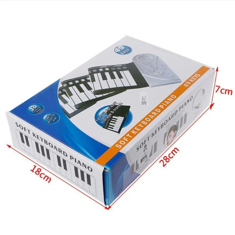 Đàn Piano Cuộn Tay 49 Phím Di Động Có Loa Cho Trẻ Em Người Mới Tập Luyện Đàn Piano Điện Tử, Đàn Piano Cuộn Tay 49 Phím