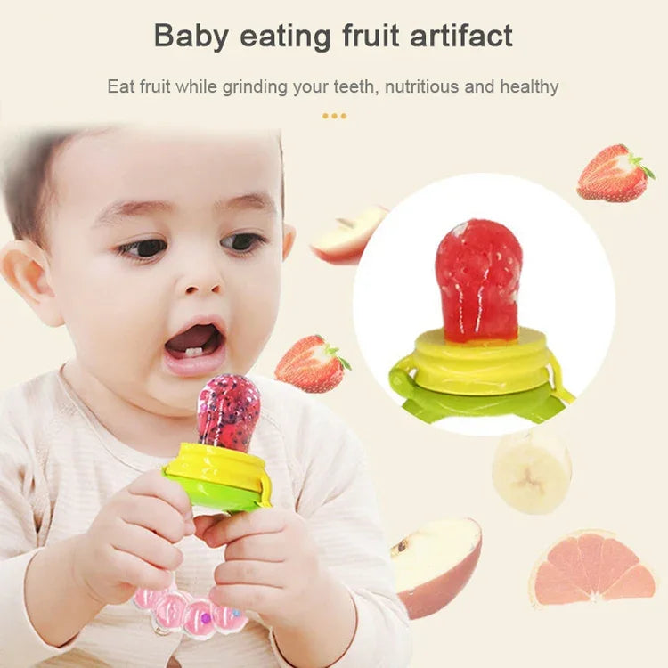 Bình sữa cho bé núm vú, thức ăn tươi, trái cây, sữa, tay cầm học uống, núm vú mọc răng có chuông, S